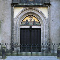 These door in Lutherstadt Wittenberg